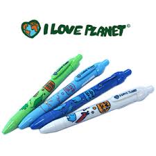 [90054] BOLIGRAFO I LOVE PLANET -FOREST AZUL | INOXCROM