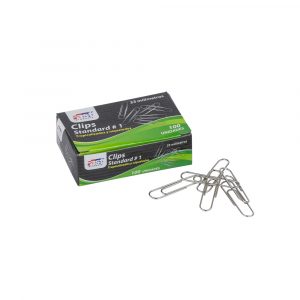CLIPS STANDARD NIQUELADO CAJA 100