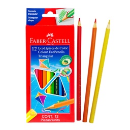 [11740] CRAYONES DE MADERA 12 COLORES TRIANGULAR 120512E ECO PENCIL | FABER CASTELL