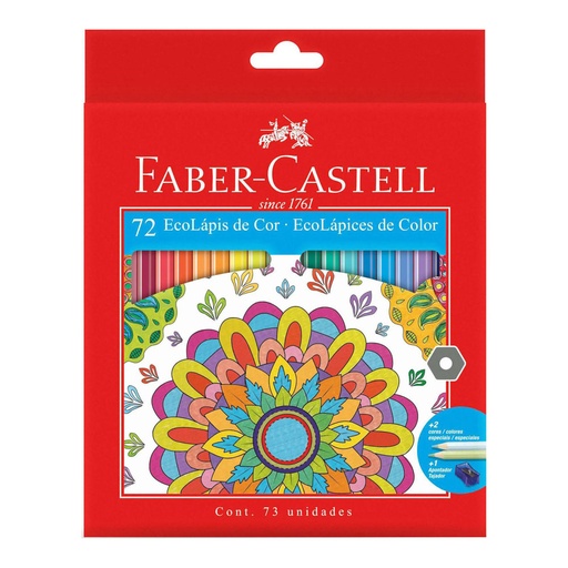 [17453] CRAYONES DE MADERA 120172G X72 COLORES HEXAGONALES | FABER CASTELL