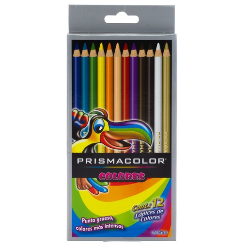 [10867] CRAYONES DE MADERA ESCOLARES 12 COLORES LARGOS ESCOLAR | PRISMACOLOR