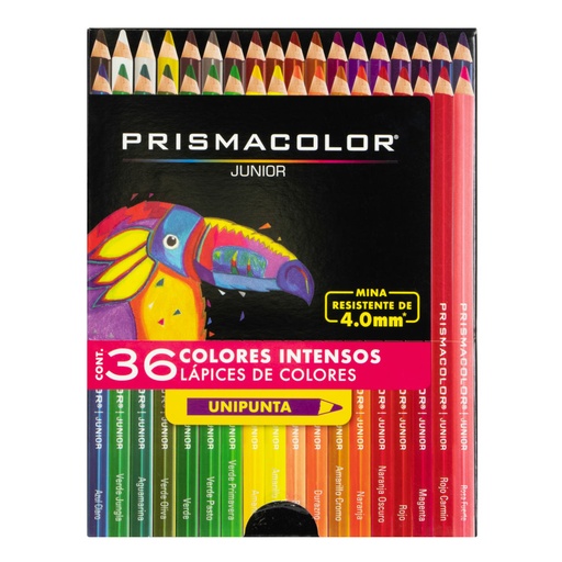 [10869] CRAYONES DE MADERA ESCOLARES 36 COLORES LARGOS ESCOLAR | PRISMACOLOR