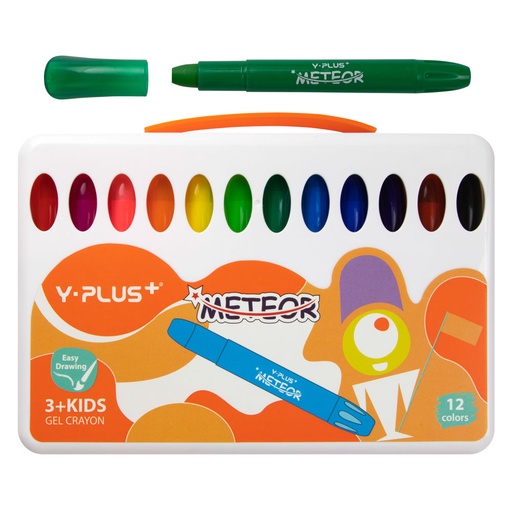 [18814] CRAYONES GEL X12COLORES METEOR GC190108 | Y-PLUS