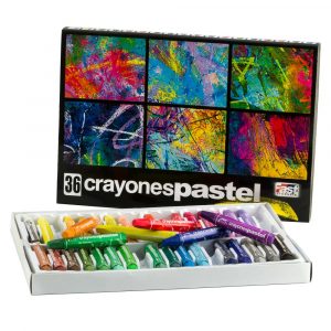 [10103] CRAYONES PASTEL GRASO 36 COLORES | FAST