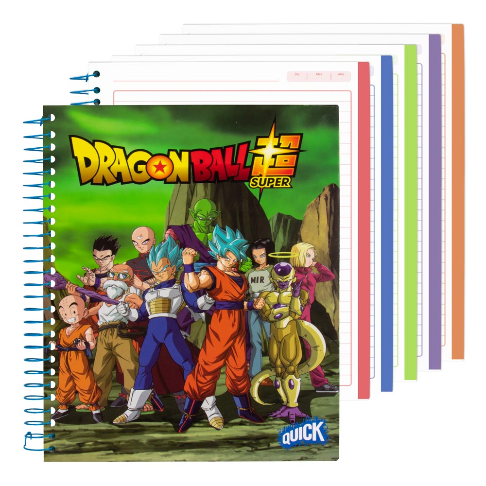 CUADERNO ESPIRAL 1/2 CARTA DRAGON BALL150H TAPA DURA