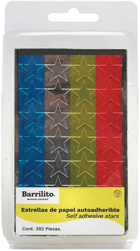 [05802003] ETIQUETAS ESTRELLAS X392 4 COLORES EP392 | BARRILITO