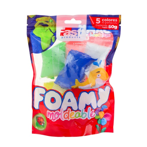 [16152] FOAMY MOLDEABLE 5 COLORES X 10GR | FAST