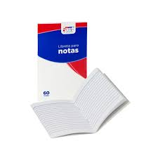 LIBRETA PARA APUNTES EMPASTADA TAMAÑO: 10X8CMS HOJAS: 60 TIPO: ENGRAPADA
