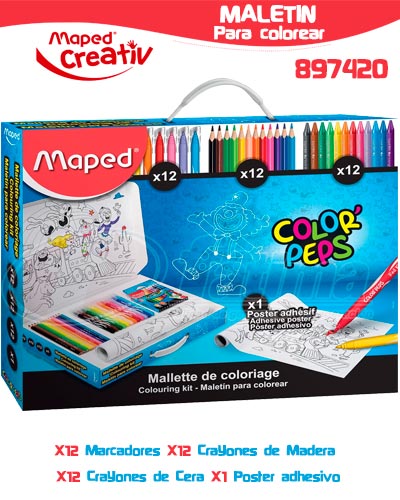 [20302077] MALETA PARA COLOREAR COLOR PEPS 897420 | MAPED
