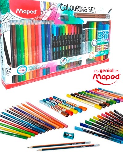 MARCADORES COLOURING SET X40 PIEZAS 984740