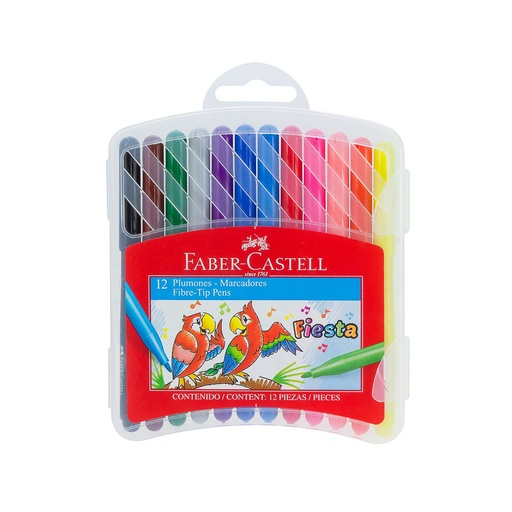 [14208] MARCADORES ESCOLARES 12 COLORES 31245 | FABER CASTELL
