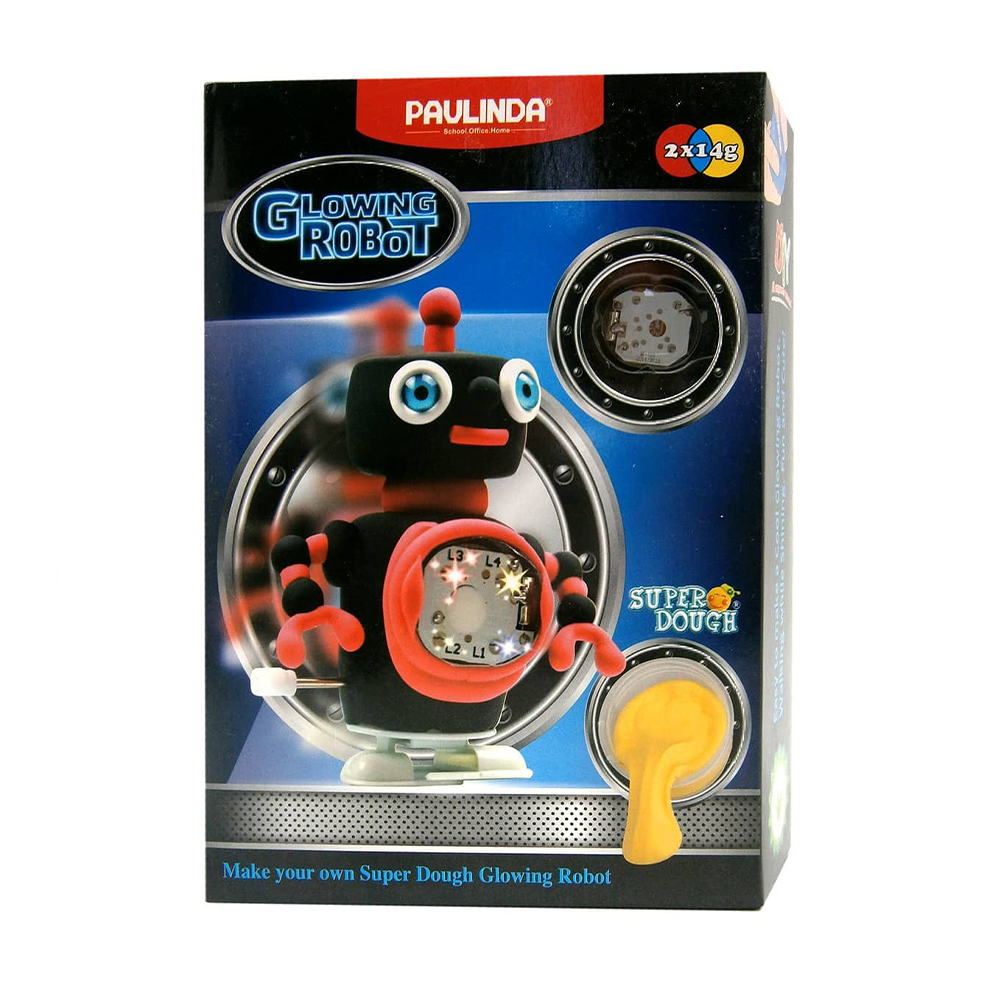 MASA MOLDEABLE NEON ROBOT NEGRO