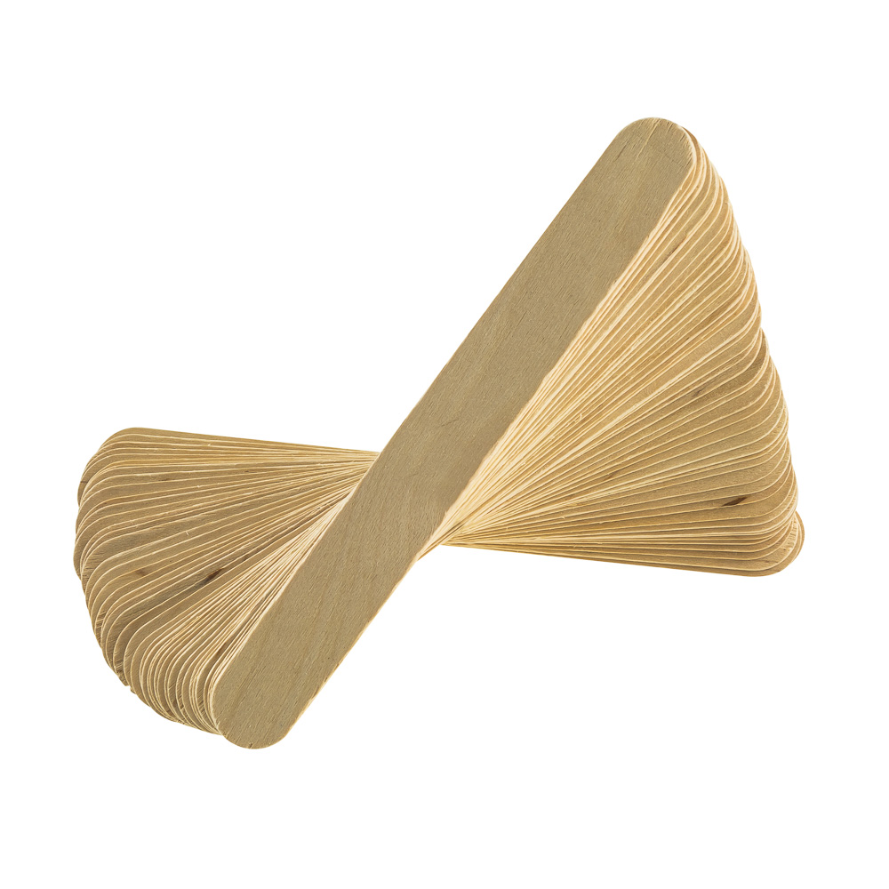 PALETAS DE MADERA ANCHA NATURAL BX100