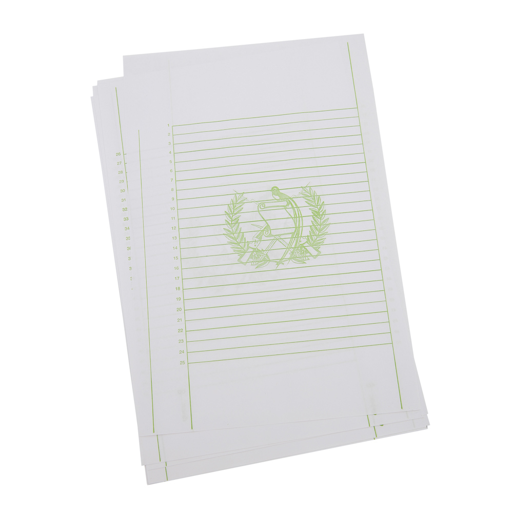 PAPEL ESPAÑOL NUMERADO BLANCO OFICIO 80GR X50