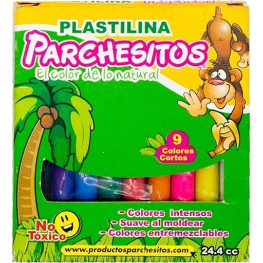 PLASTICINA 9 COLORES | PARCHESITOS