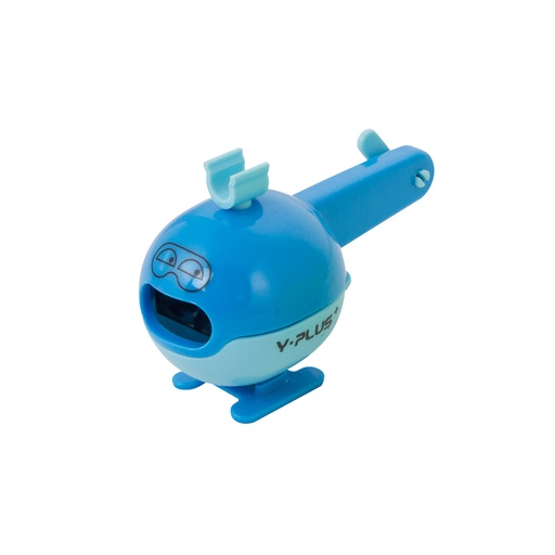 [16990] SACAPUNTAS PLASTICO CON DEPOSITO HELICOPTER 1 AGUJERO SX180101 | Y-PLUS