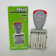 SELLO NUMERADOR 843 LINEAL 6 DIGITOS 4MM