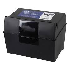 TARJETERO PLASTICO 5X8" NEGRO