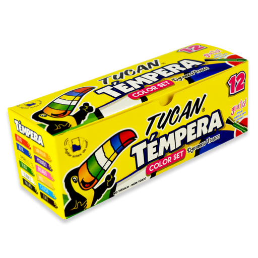 [TUCAN12TEMPERA] TEMPERA CLASICA 12 COLORES | TUCAN