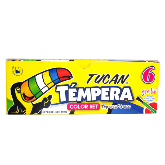 TEMPERA CLASICA 6 COLORES