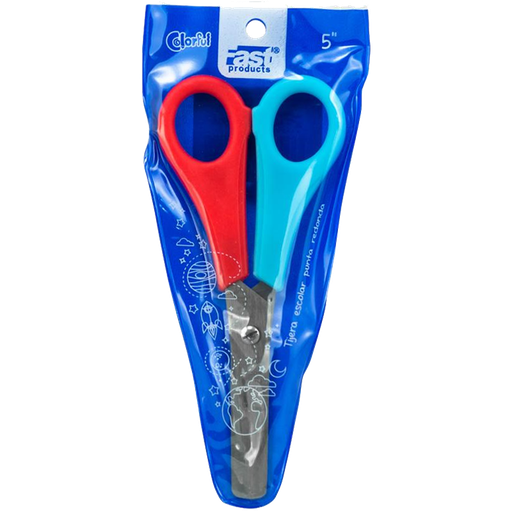 [13736] TIJERA ESCOLAR 5" COLORFUL | FAST