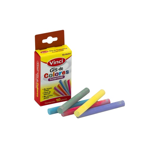 [10146] YESO COMPRIMIDO COLORES CAJA 10 | VINCI