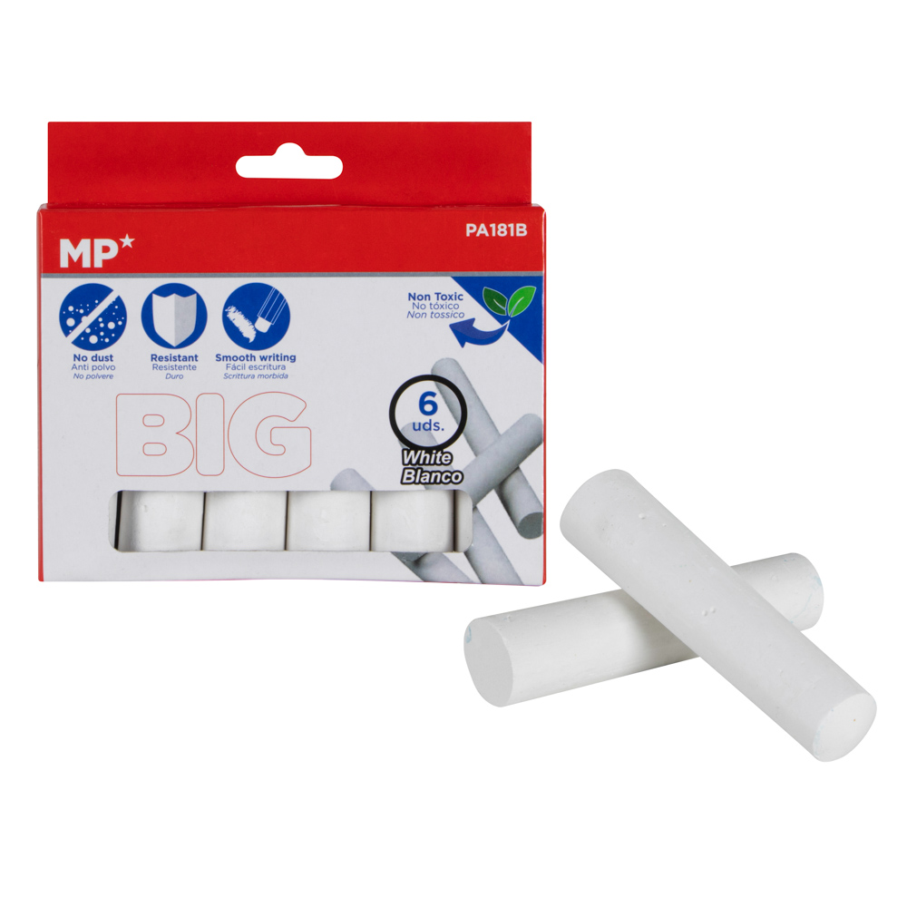 YESO COMPRIMIDO JUMBO BLANCO X6BARRAS PA181B