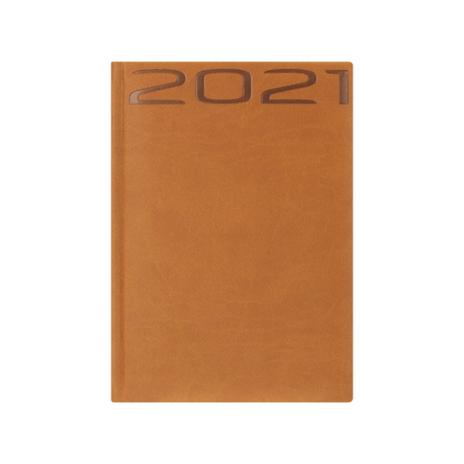 [17186-3] AGENDA DIARIA TWILL 2023 CANTO DORADO (CUERO) | FAST