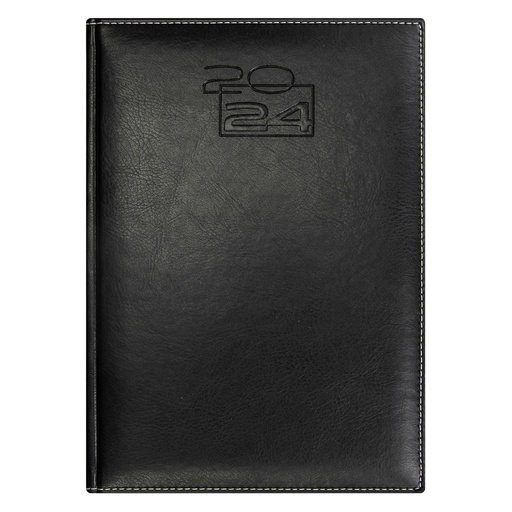 [17185-1] AGENDA PRESIDENTE CORINALDO CANTO DORADO 2024 (NEGRO) | FAST