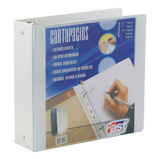 [11970-BLANCO] CARTAPACIO CON FUNDA CARTA 3" (BLANCO) | FAST