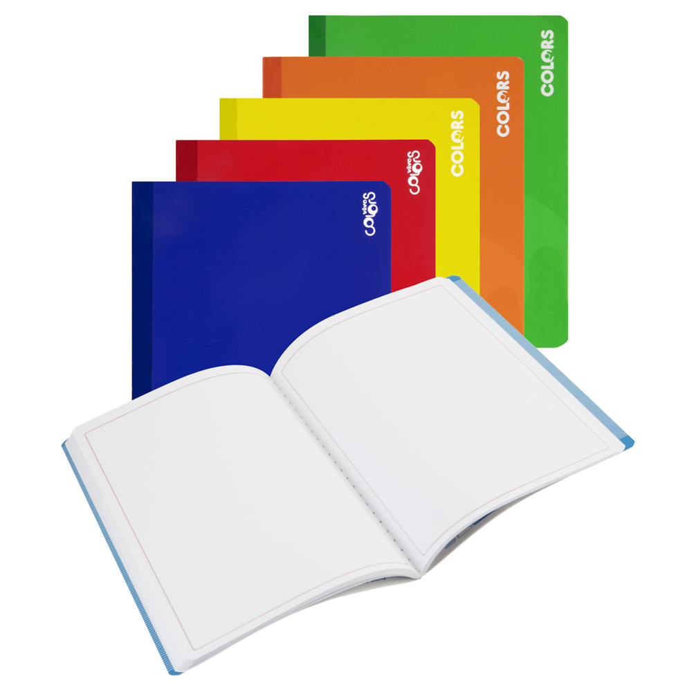 CUADERNO COSIDO COLORES 100HOJAS SURTIDOS