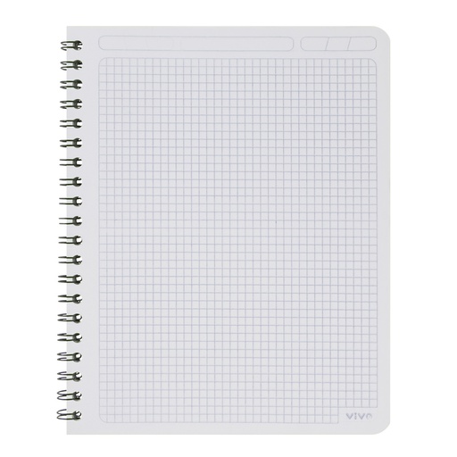 [07295-CUADROS 5] CUADERNO DOBLE ESPIRAL 70 HOJAS 239950 (CUADROS 5MM) | VIVO