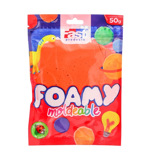 [16151-NARANJA] FOAMY MOLDEABLE 50GRS COLORES SURTIDOS (NARANJA) | FAST