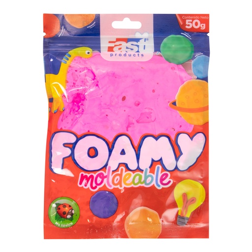 [16151-FUCSIA] FOAMY MOLDEABLE 50GRS COLORES SURTIDOS (FUCSIA) | FAST