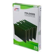 FOLDER COLGANTE COLORES TAMAÑO: CARTA CAJA DE 25