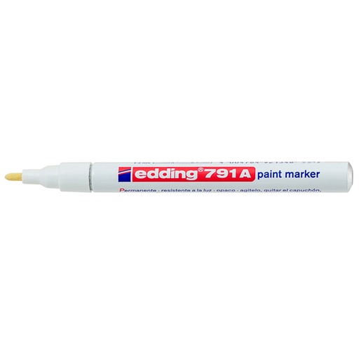 [06163-PLATEADO] MARCADOR 791A PUNTA MEDIANA COLORES METALICOS (PLATEADO) | EDDING
