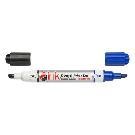 [18761] MARCADOR PARA PIZARRA 2INK DOBLE PUNTA (NEGRO/AZUL) | ZEBRA