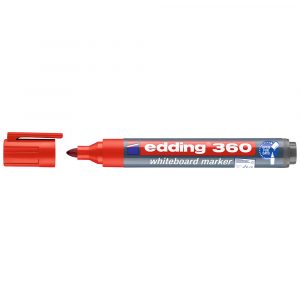 [05474-ROJO] MARCADOR PARA PIZARRA 360 REDONDA RECARGABLE (ROJO) | EDDING