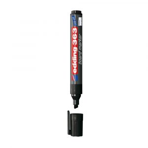 [09083-NEGRO] MARCADOR PARA PIZARRA 363 BISELADA RECARGABLE (NEGRO) | EDDING