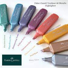 [17168-AZUL] MARCADOR RESALTADOR TEXTLINER 46 METALICOS (AZUL) | FABER CASTELL