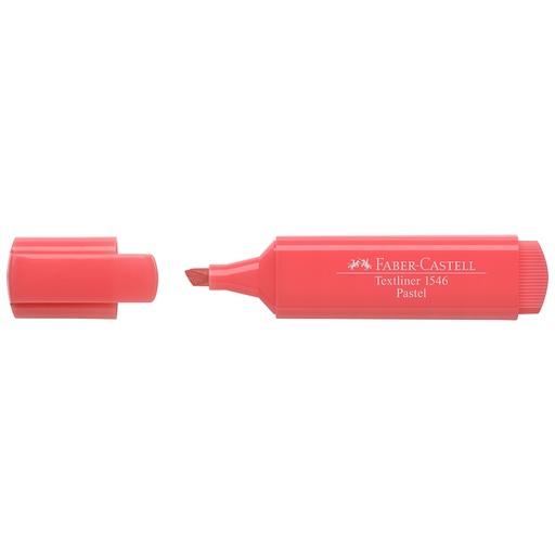 [15446-ROJO] MARCADOR RESALTADOR TEXTLINER 46 PASTEL (ROJO) | FABER CASTELL