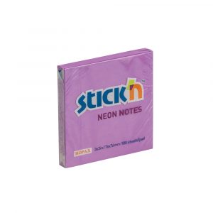 [06900-VIOLETA] NOTAS ADHESIVAS 3X3 NEON (VIOLETA) | STICK'N