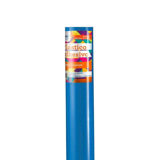 [13240-CELESTE] PLASTICO ADHESIVO 45CMSX20MTS COLORES SURTIDOS (CELESTE) | FAST