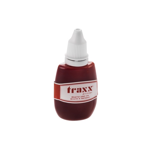 [12232-ROJO] TINTA PARA ALMOHADILLA 7011 COLORES SURTIDOS 28ML (ROJO) | TRAXX