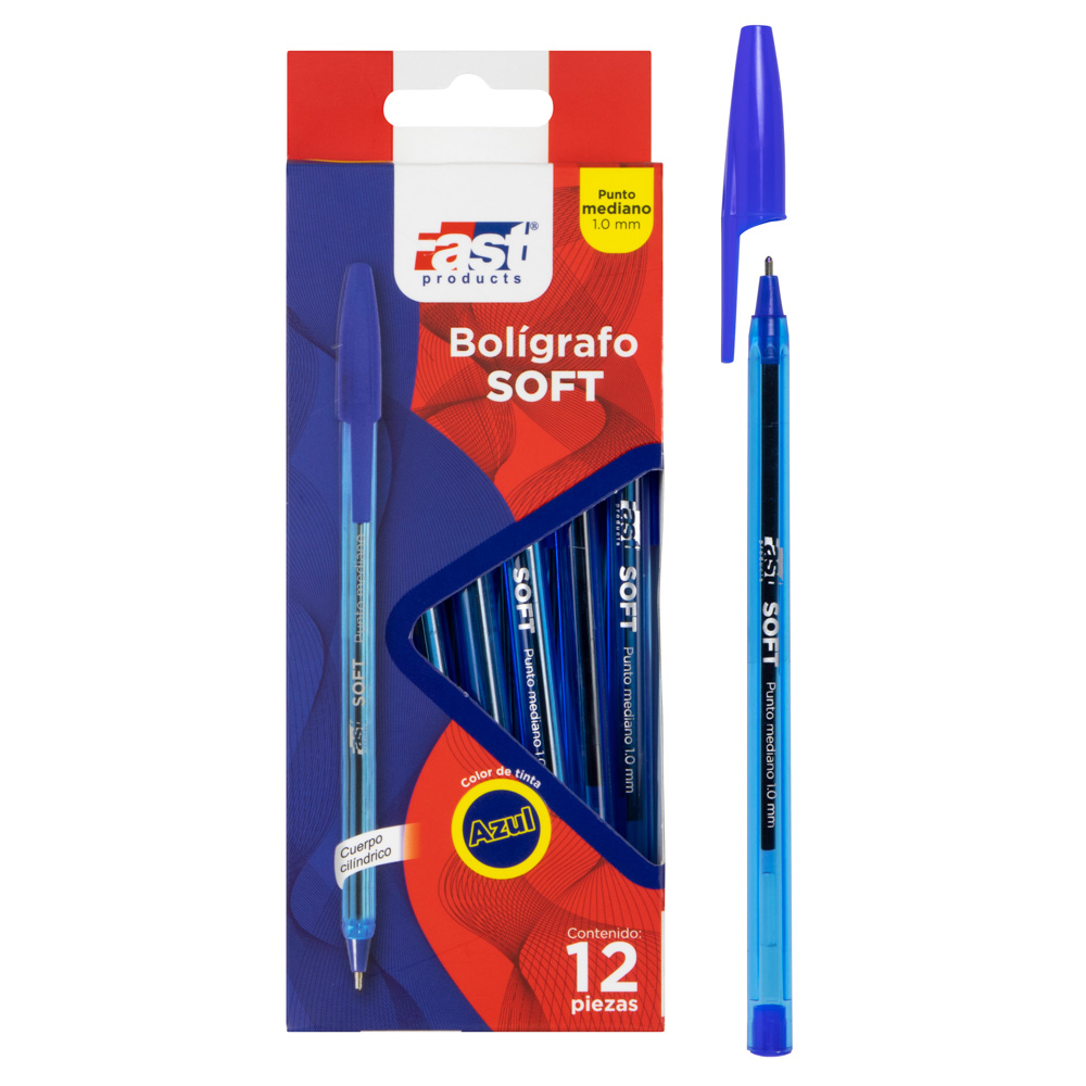 BOLIGRAFO FAST MEDIANO 1.00 COLORES SURTIDOS