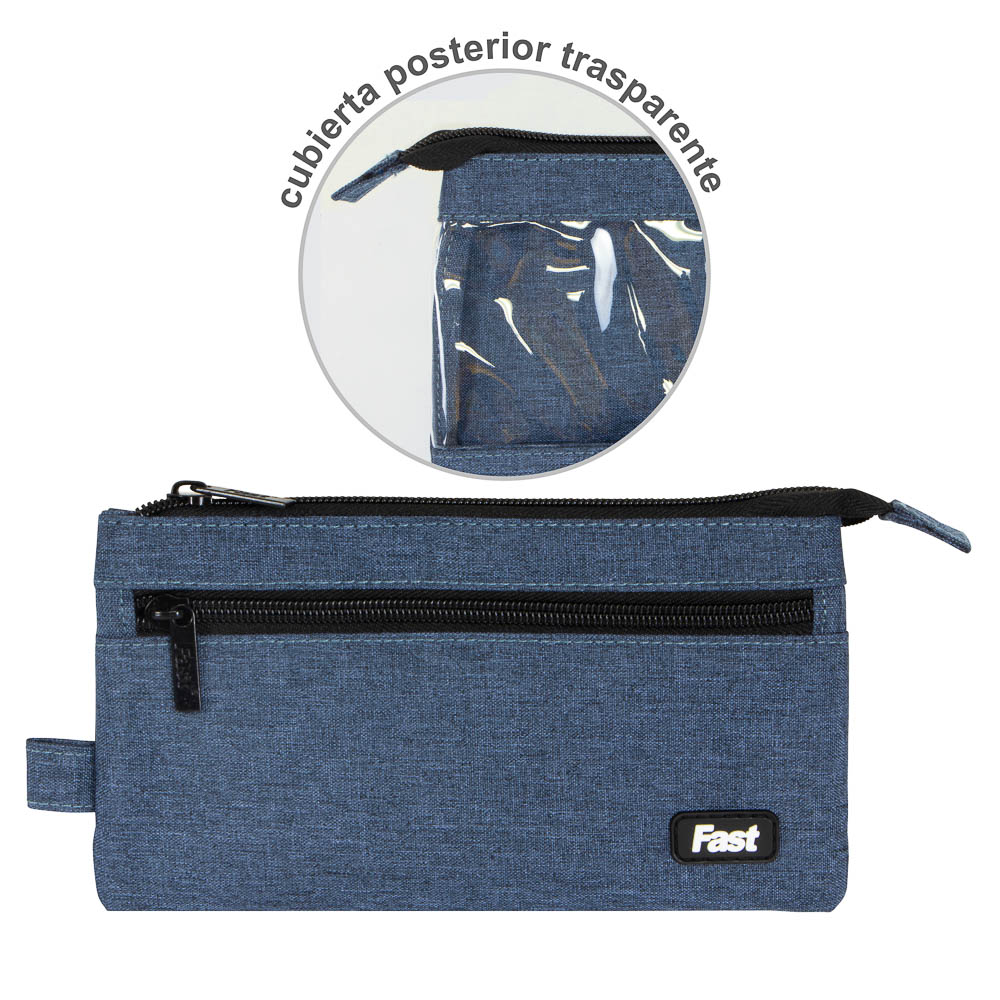 PORTA-LAPICES TRANSPARENTE COLORES SURTIDOS 815 | FANCY BAG