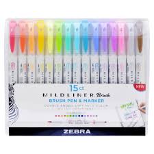 [17665] MARCADORES EN ESTUCHE 401867 DOB PUNTA 15C | ZEBRA