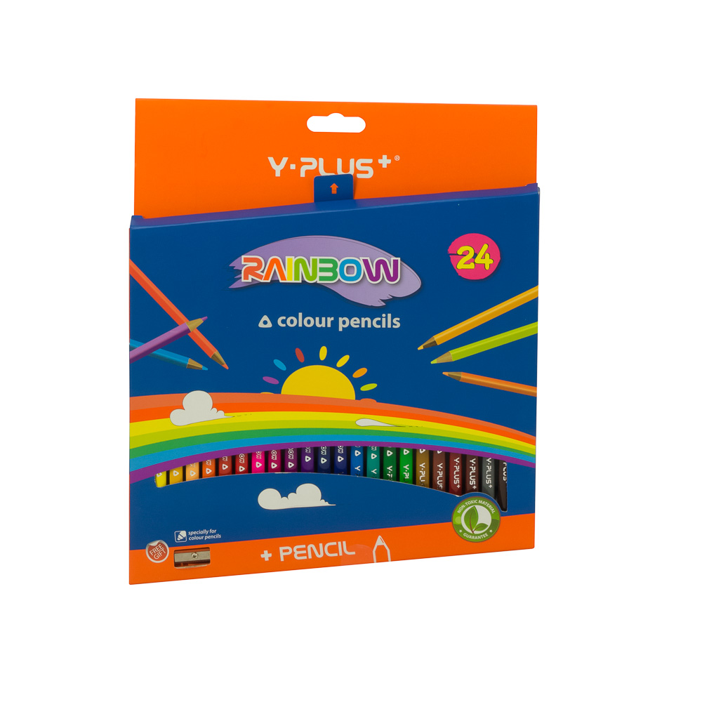 [13448] CRAYONES DE MADERA 24 COLORES PC110412 | Y-PLUS