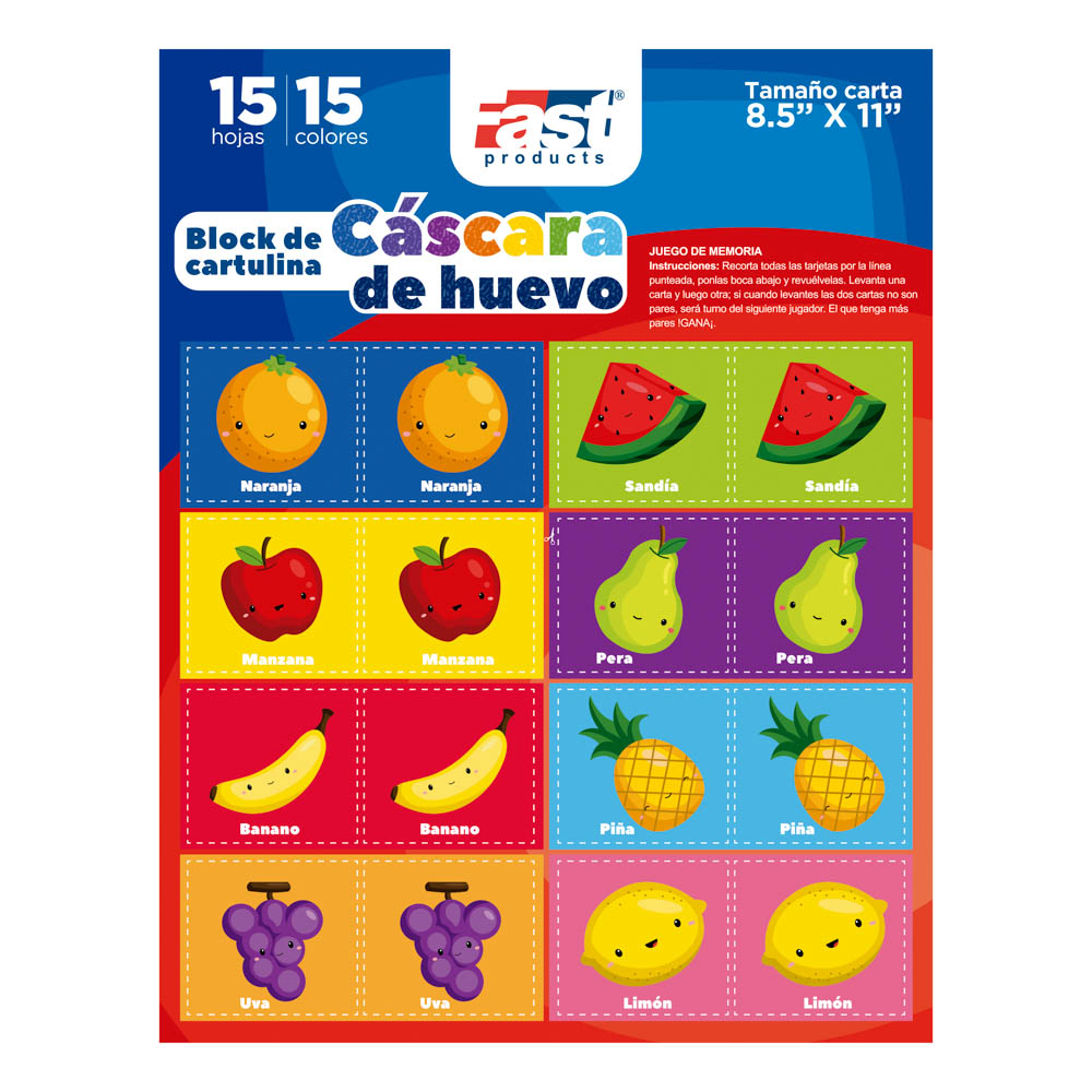 [12920] BLOCK CASCARA DE HUEVO CARTA 15HOJAS | FAST