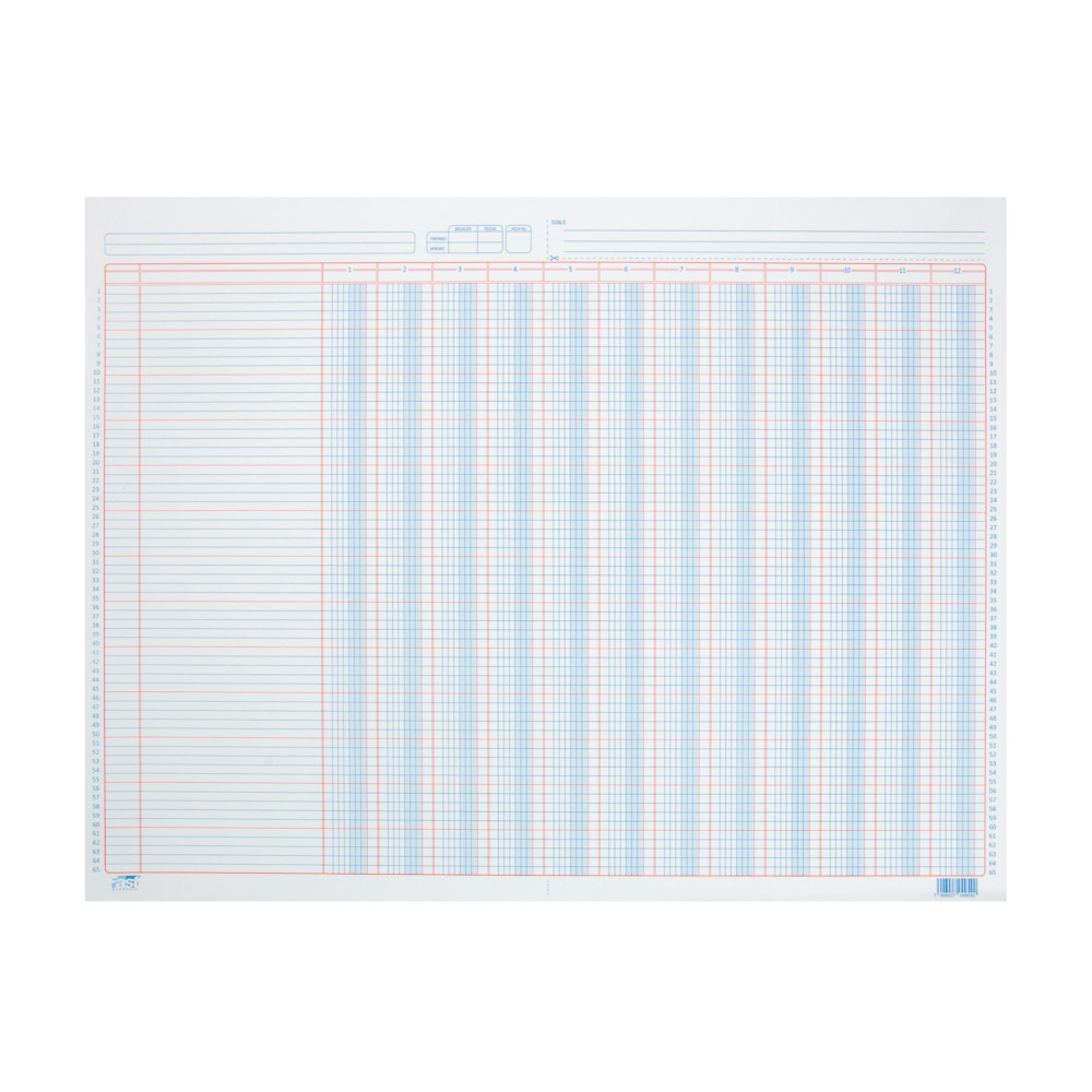 [01266] BLOCK TABULAR 12 COLUMNAS 50 HOJAS | FAST
